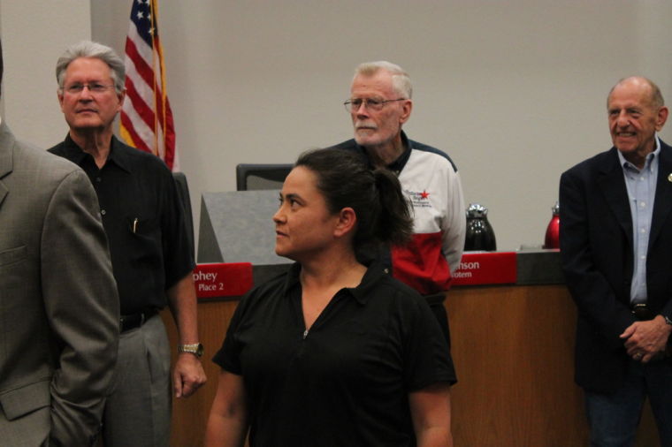 Employee recognition ceremony